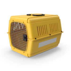 Yellow Plastic Pet Carrier