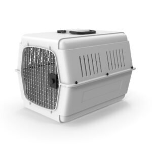 White Plastic Pet Carrier