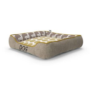 Dog Bed with Giraffe Print